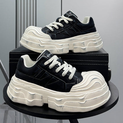 Panel Platform Chunky Sole Sneakers WN24621