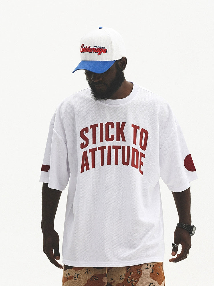 Graphic Letter Print Short Sleeve T-Shirt WN17766