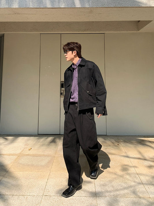 Stylish Zipper Denim Jacket & Denim Jeans Setup WN20394