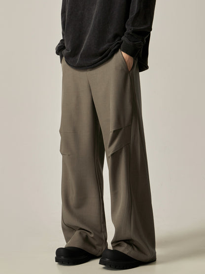 Wide-leg Straight Pleats Trousers WN6231