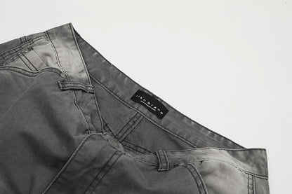 Wash Paint Mid-Rise Straight Denim Jeans WN18530