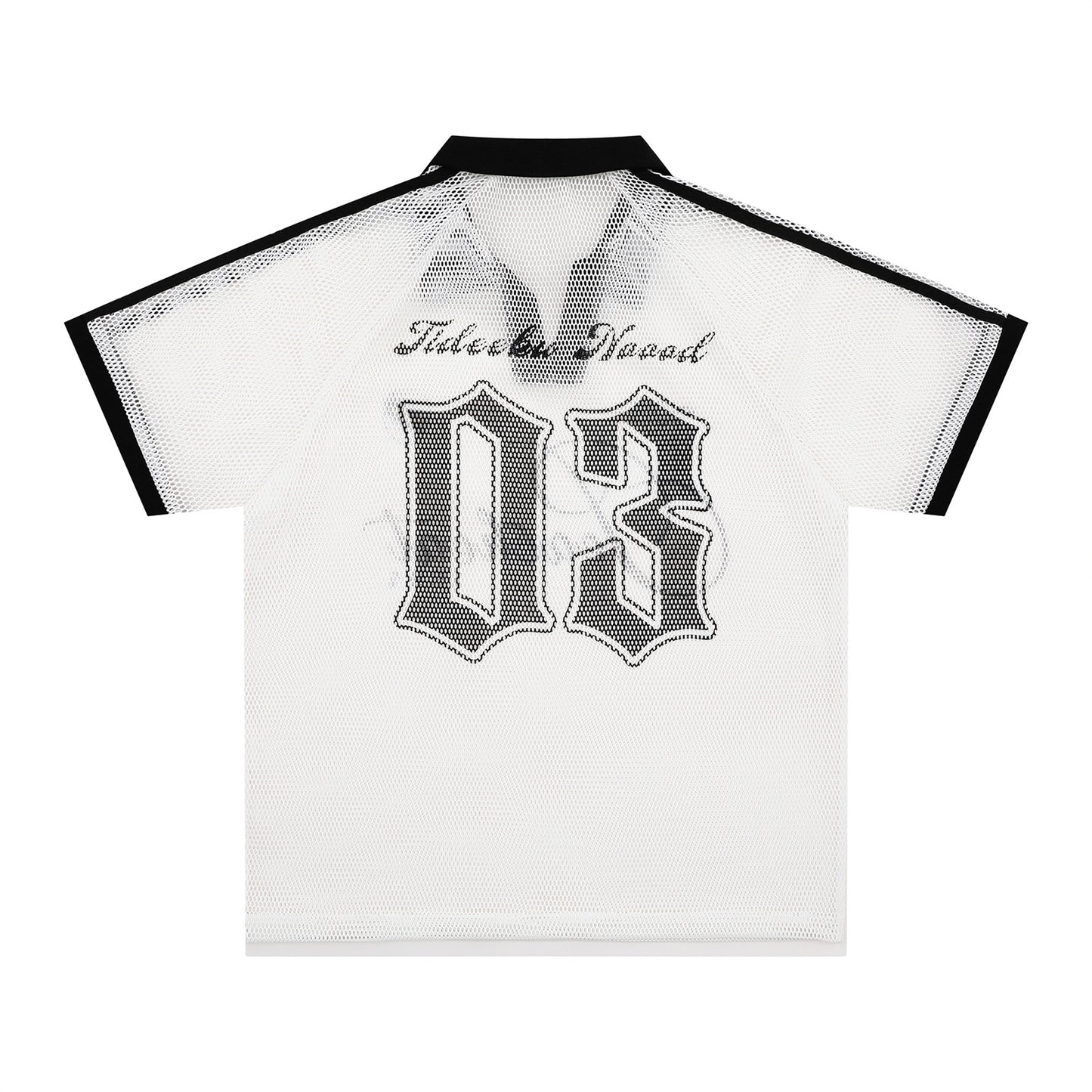 Mesh Gothic Number Short Sleeve Shirt WN26770