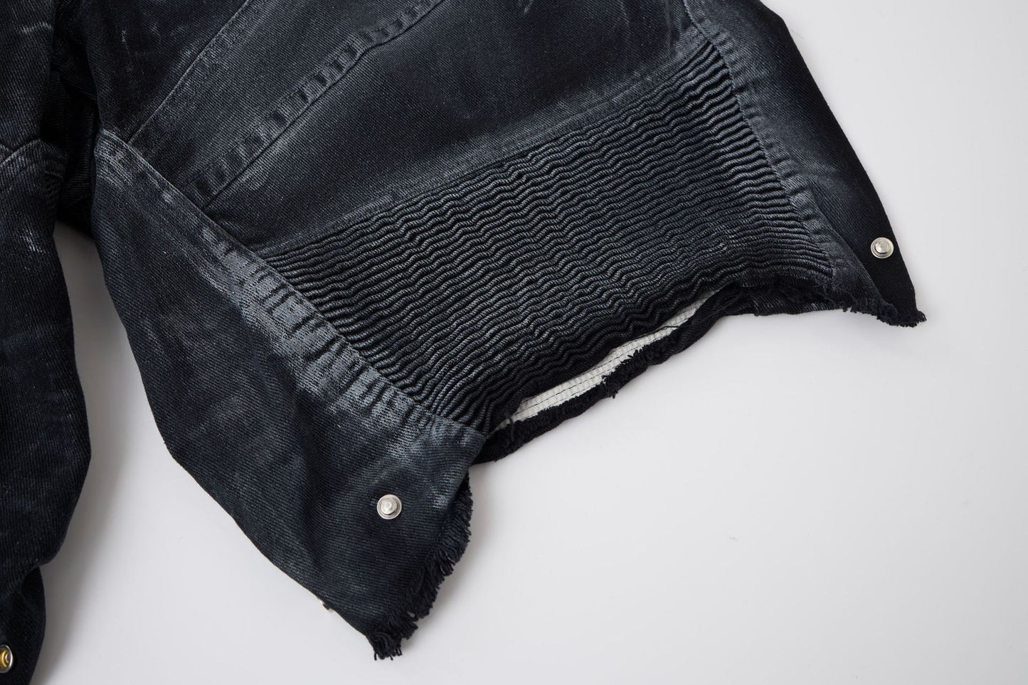 Damage Baggy Half Denim Jeans WN25584