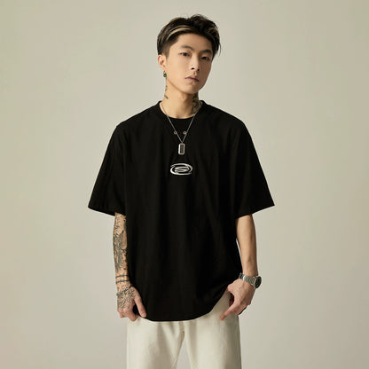 Oversize Pure Cotton Short Sleeve T-shirt WN7729