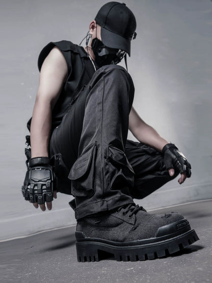 Multi Pocket Straight Cargo Pants WN22357