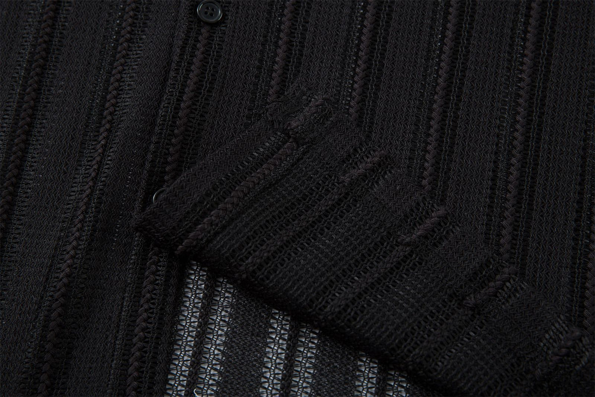 Hollow Lightweight Breathable Short Sleeve Shirt WN26847