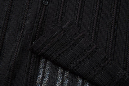Hollow Lightweight Breathable Short Sleeve Shirt WN26847