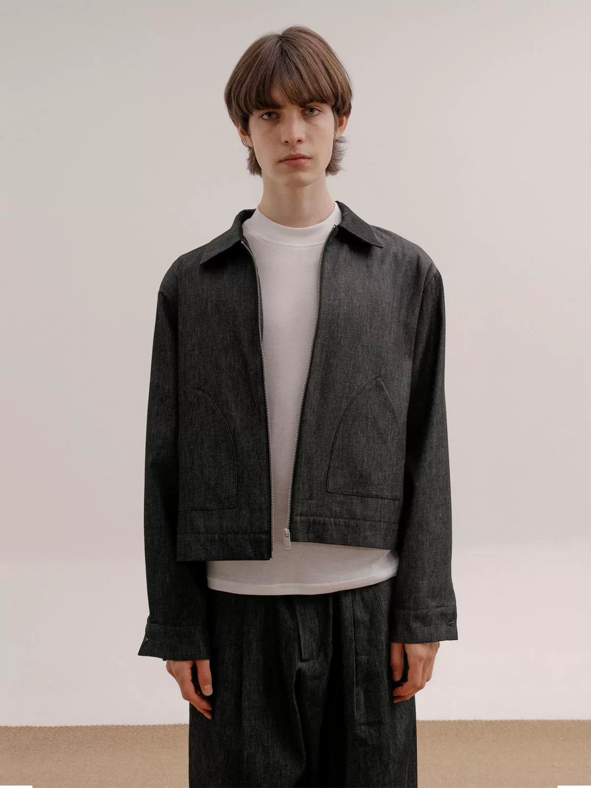 Zipper Denim Jacket WN21527