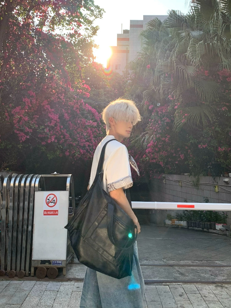 Snake Print Ribbon Contrast Short Sleeve T-Shirt WN19724