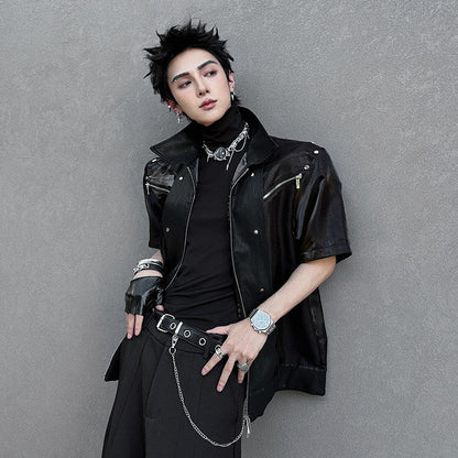 High-Neck Sleeveless T-Shirt WN25103