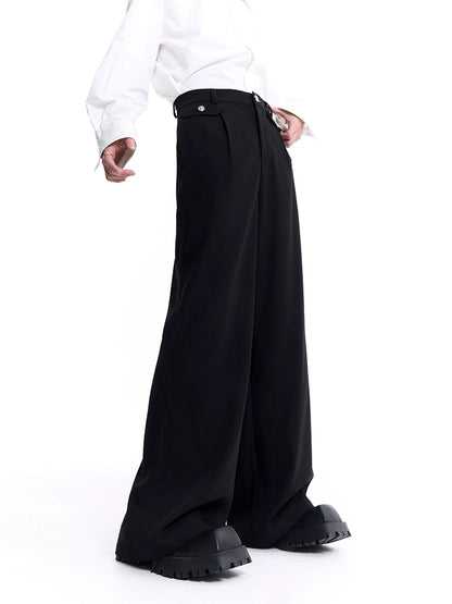 Oversize Short Tailored Jacket & Straight Wide-leg Trousers Setup WN8125