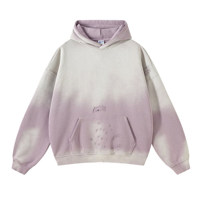 Oversize Washed Damage Hoodie WN6620