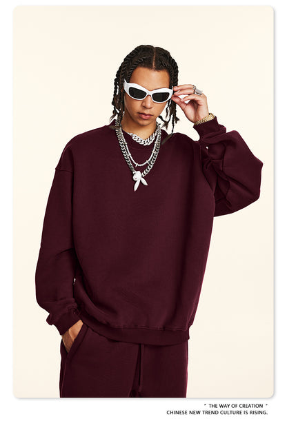 Fleece Lining Oversize Sweatshirt WN9928