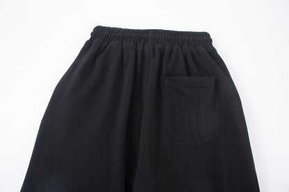 Spray Paint Gradient Embroidery Wide Leg Sweatpants WN28007