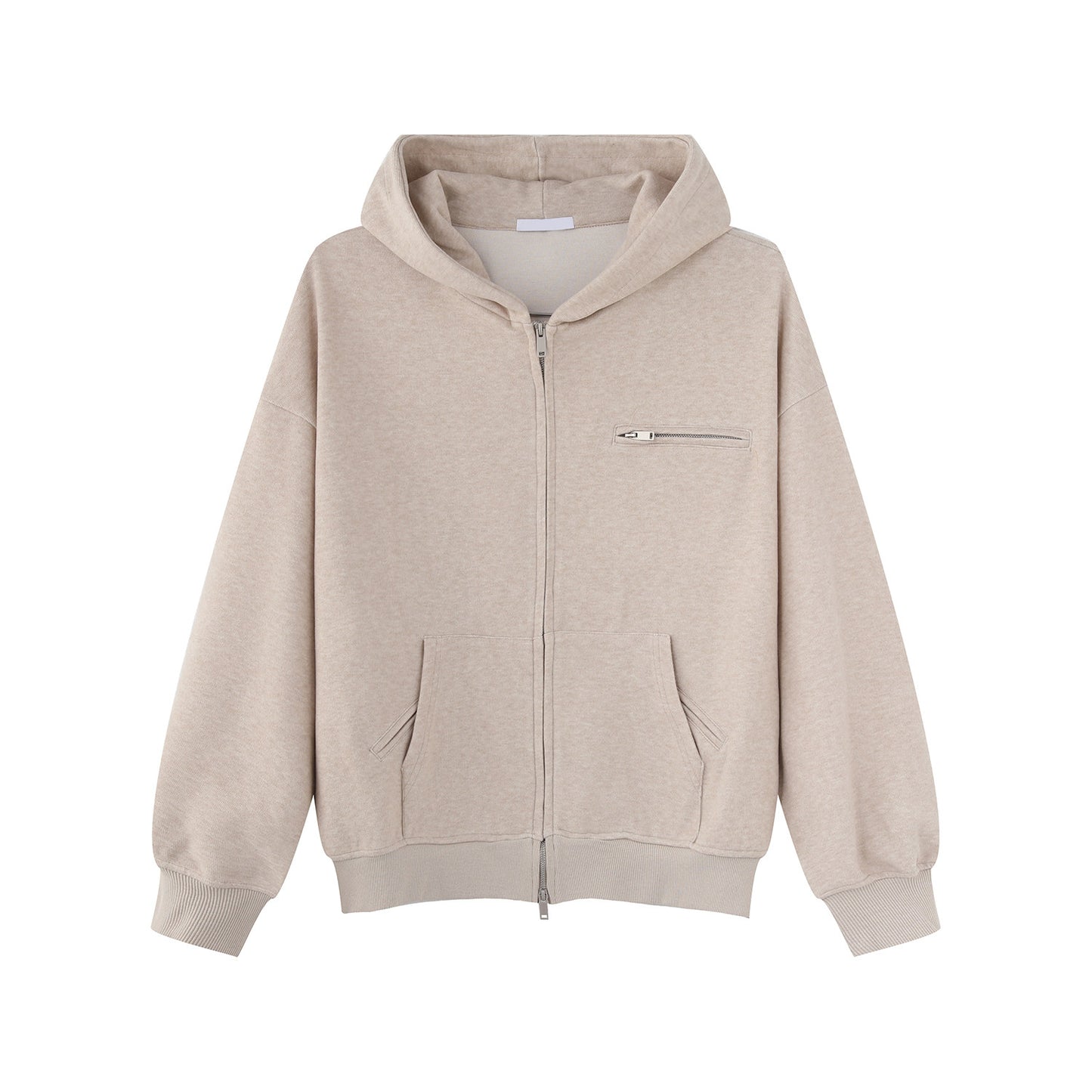 Zipper Hoodie & Pleats Wide Leg Sweatpants Setup WN25004