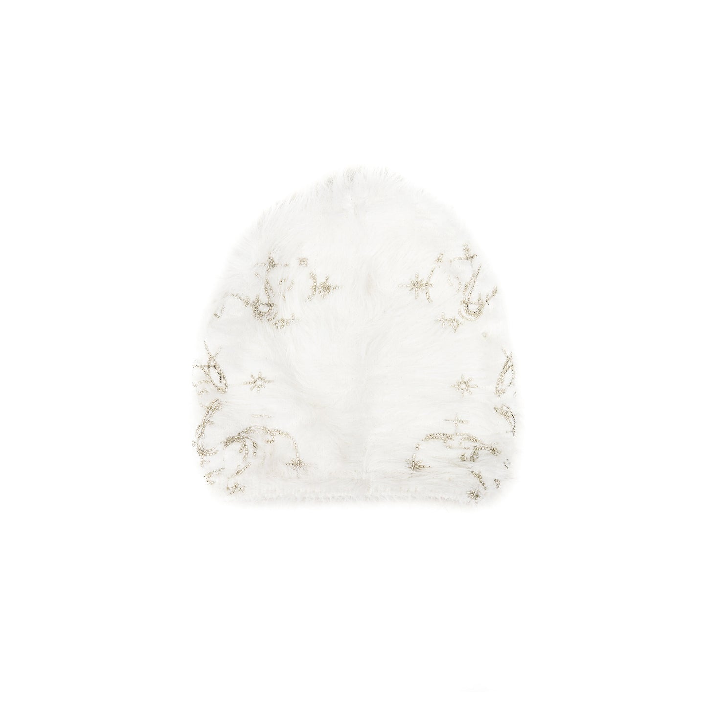 Fake Fur Embroidery Knit Hat WN22689
