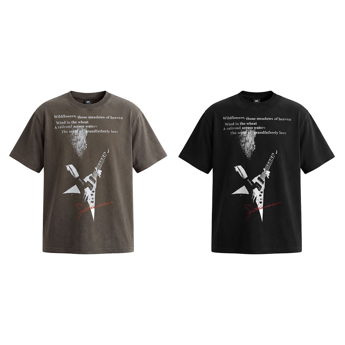 Washed Letter Print Short Sleeve T-Shirt WN25772