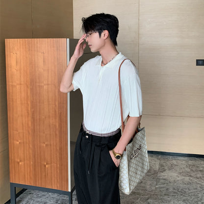 Lyocel Knit Short Sleeve Polo Shirt WN20433