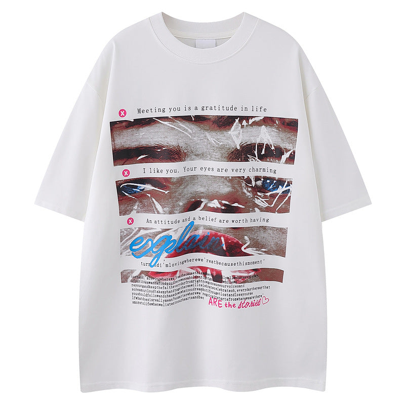 Graphic Print Short Sleeve T-Shirt WN16480