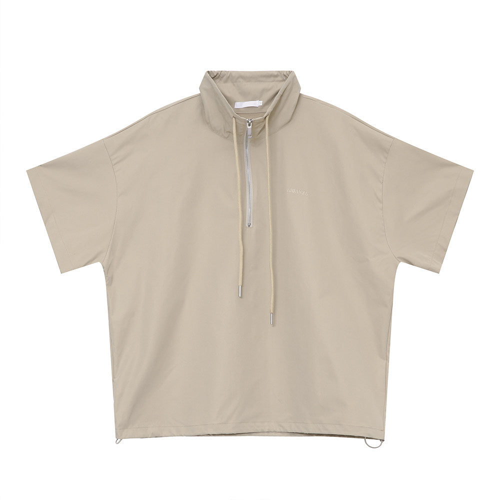 Half-Zip Short Sleeve Shirt & Half Pants Setup WN25023