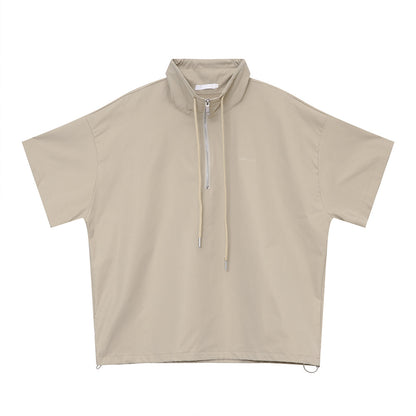 Half-Zip Short Sleeve Shirt & Half Pants Setup WN25023