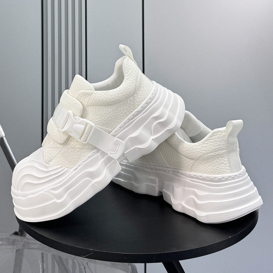 Strap Buckle Platform Chunky Sole Sneakers WN24640