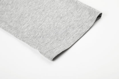 Graphic Print Notched Neck Long Sleeve T-Shirt WN28076