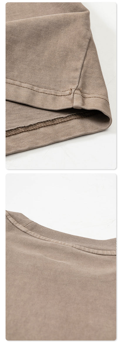 Washed Oversize Short-sleeve T-shirt WN6454