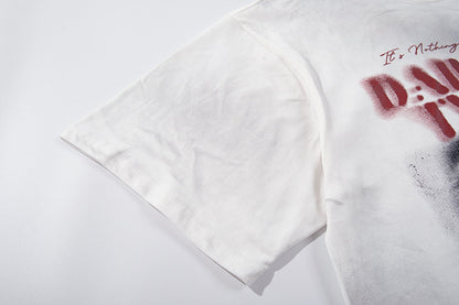 Blurred Portrait Print Short Sleeve T-Shirt WN16805