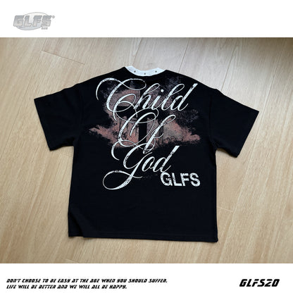 Waffle Studs Cross Graphic Short Sleeve T-Shirt WN26446