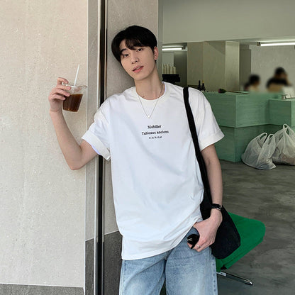 Letter Print Oversize Short Sleeve T-Shirt　WN24860