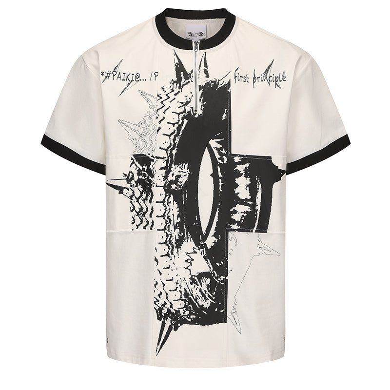 Graphic Print Short Sleeve T-Shirt WN15835