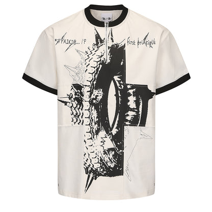 Graphic Print Short Sleeve T-Shirt WN15835