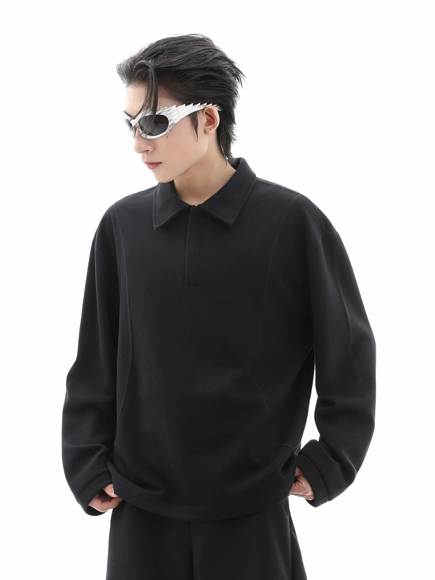 Long Sleeve Polo Sweatshirt WN10513