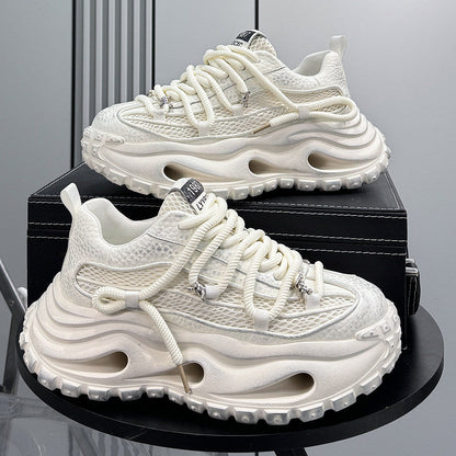 Chunky Platform Height Increase Breathable Sneakers WN24790
