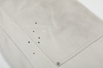 Washed Wrinkle Detail Wide Leg Denim Jeans WN28005