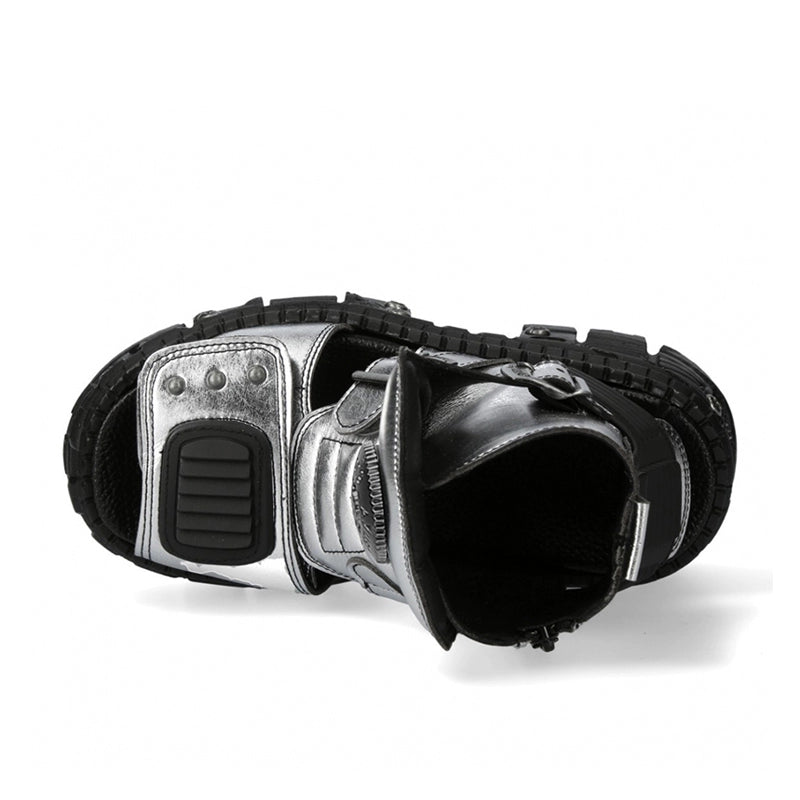 Chunky Sole Metallic Design Boots WN19189