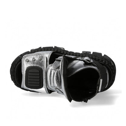 Chunky Sole Metallic Design Boots WN19189