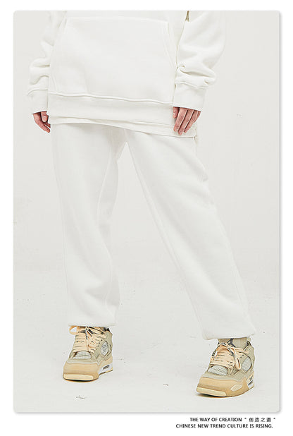 Fleece Lining Oversize Hoodie & Fleece Lining Sweatpants WN9960