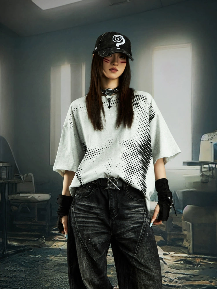 Heavyweight Print Pure Cotton Short Sleeve T-Shirt WN20551