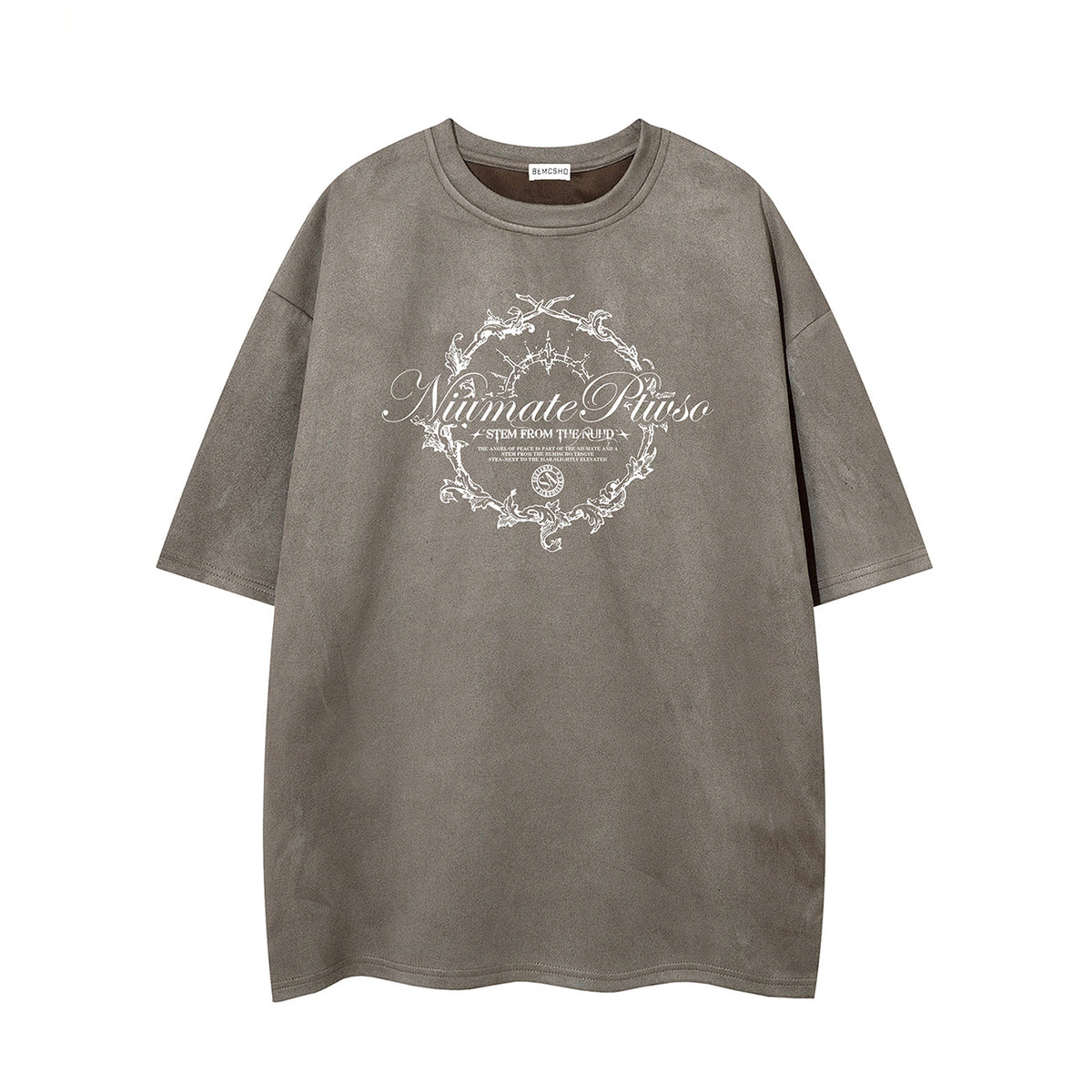 Thorn Letter Print Short Sleeve T-Shirt WN26959