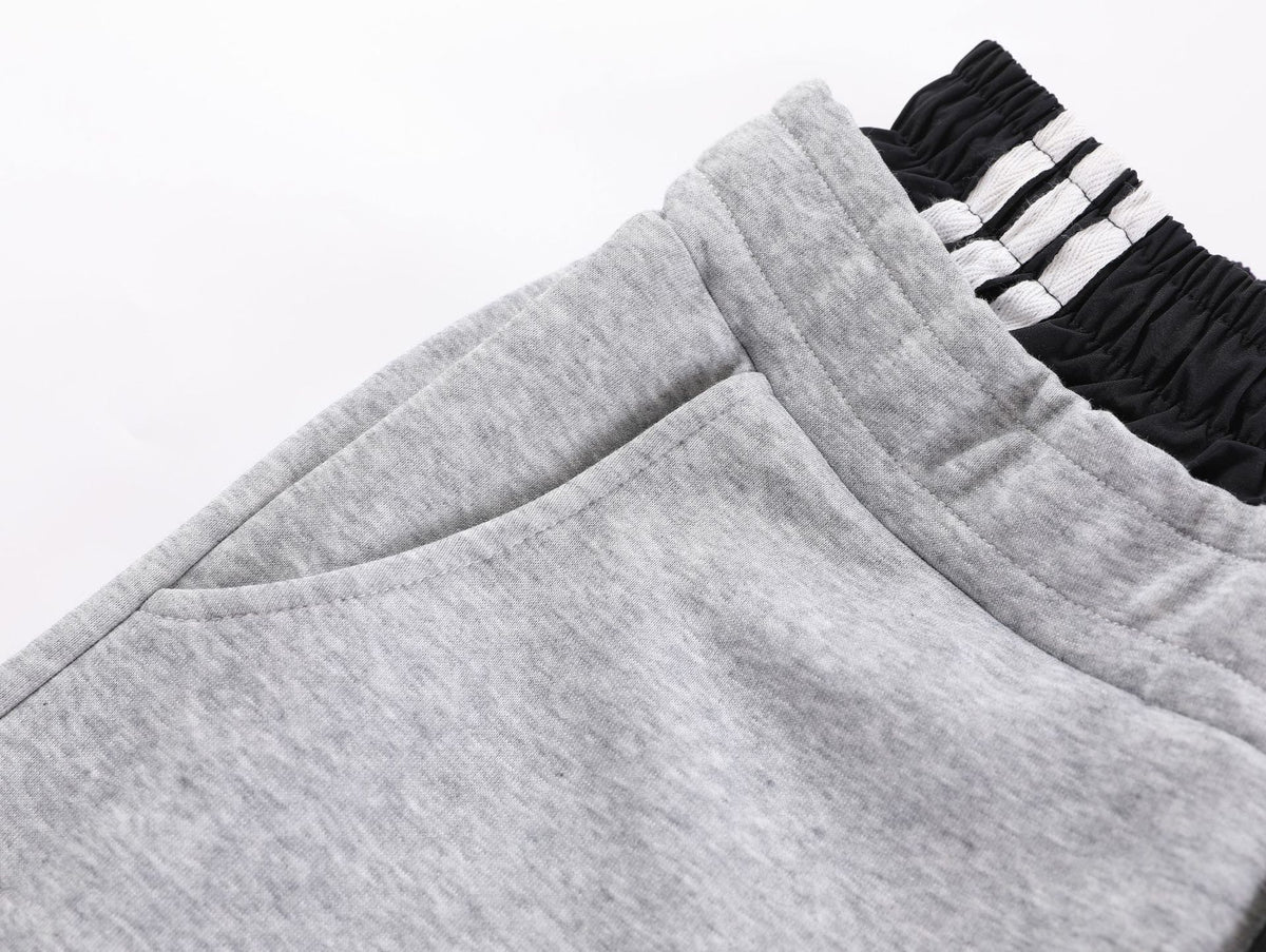 Contrast Panel Side-Stripe Wide Leg Sweatpants WN27912
