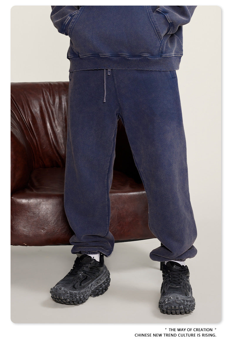 Wide-leg Washed Sweatpants WN6459