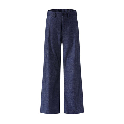 Drape Elastic Waist Wide-Leg Trousers WN15101