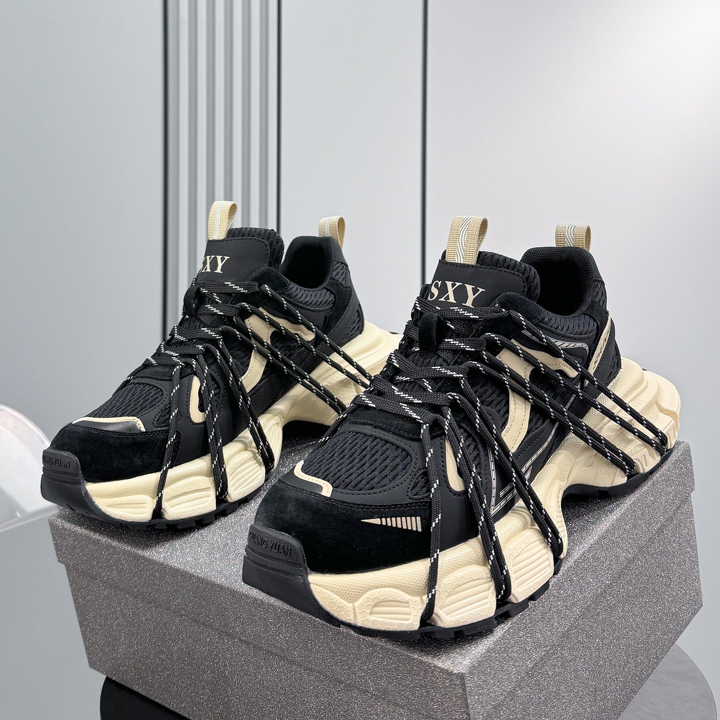 Breathable Platform Height-Increasing Dad Sneakers WN24764