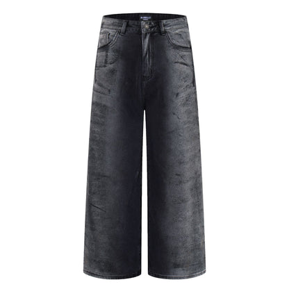 Washed Wide Leg Denim Jeans WN25408