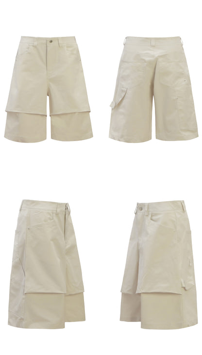 3D Panel Cargo Half Pants WN26404