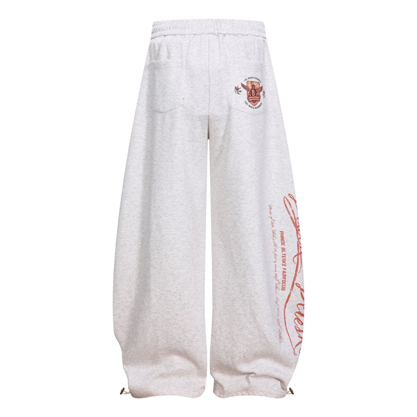 Print Barrel Leg Sweatpants WN26065