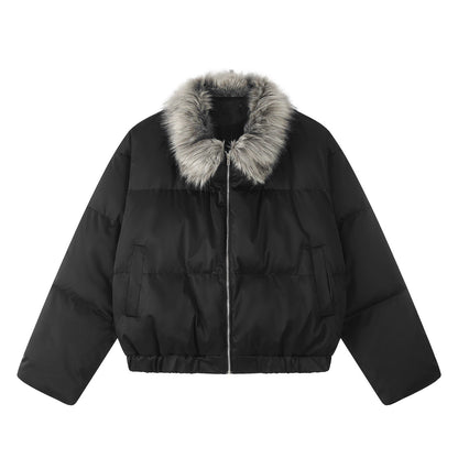 Thick Oversize Fake Fur Collar Puffer Jacket WN10940