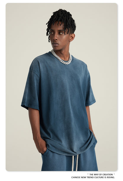 Washed Oversize Short-sleeve T-shirt WN6443